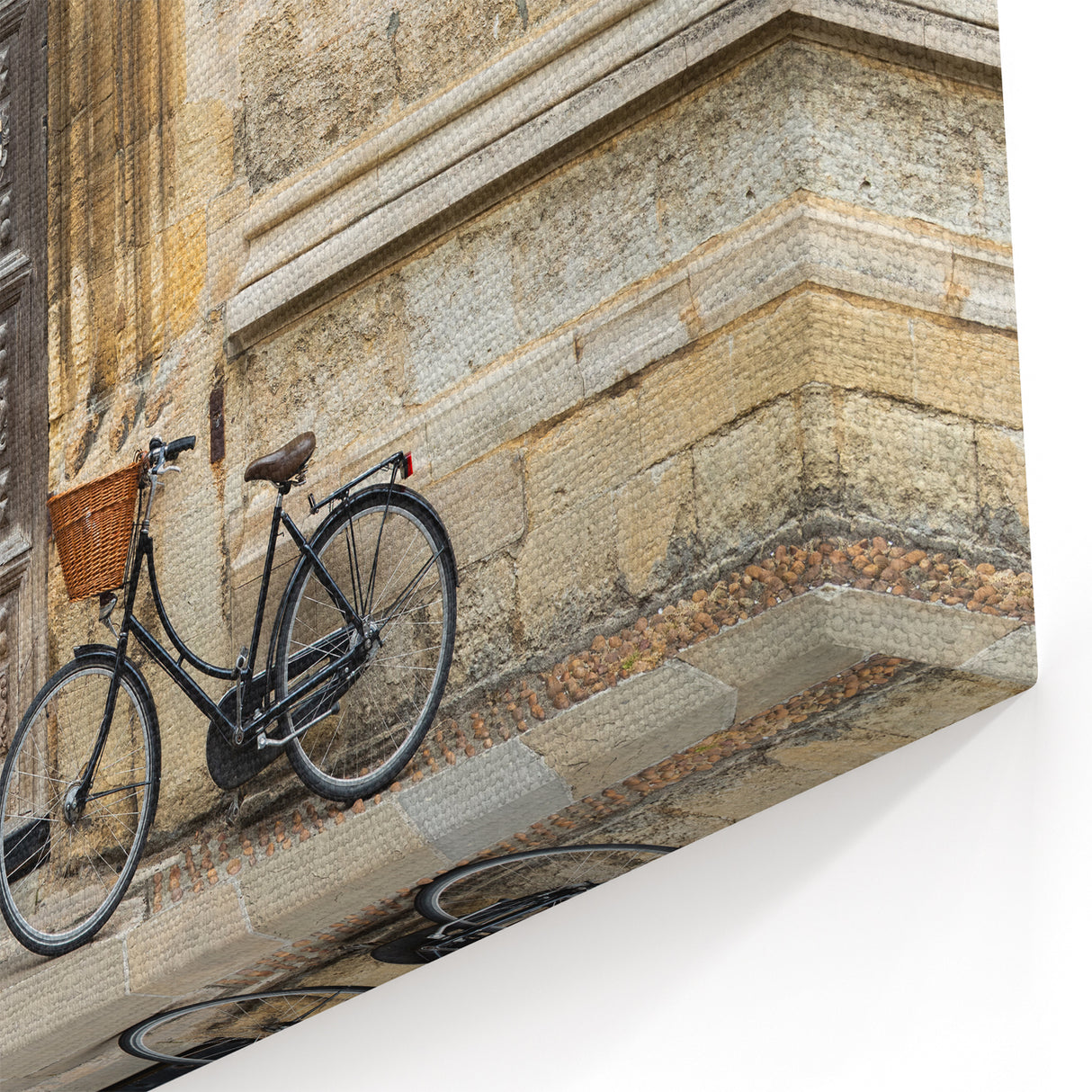 Oxford Architecture Prints - Vintage Door and Bicycle Canvas Art