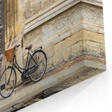 Oxford Architecture Prints - Vintage Door and Bicycle Canvas Art