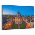 Oxford Cityscape Art - Radcliffe Camera Aerial View at Dusk Canvas