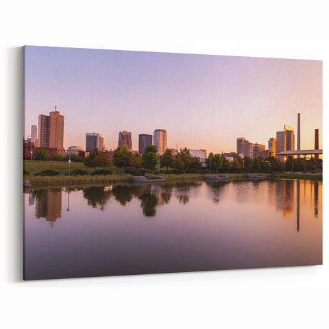 Alabama Cityscape Wall Art - Birmingham Skyline at Dusk Landscape Prints