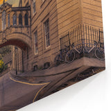 Oxford Landmarks Canvas - Bridge of Sighs at Sunset Architecture Art