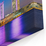 Alabama Cityscape Wall Art - Vibrant Night Skyline in Mobile Prints