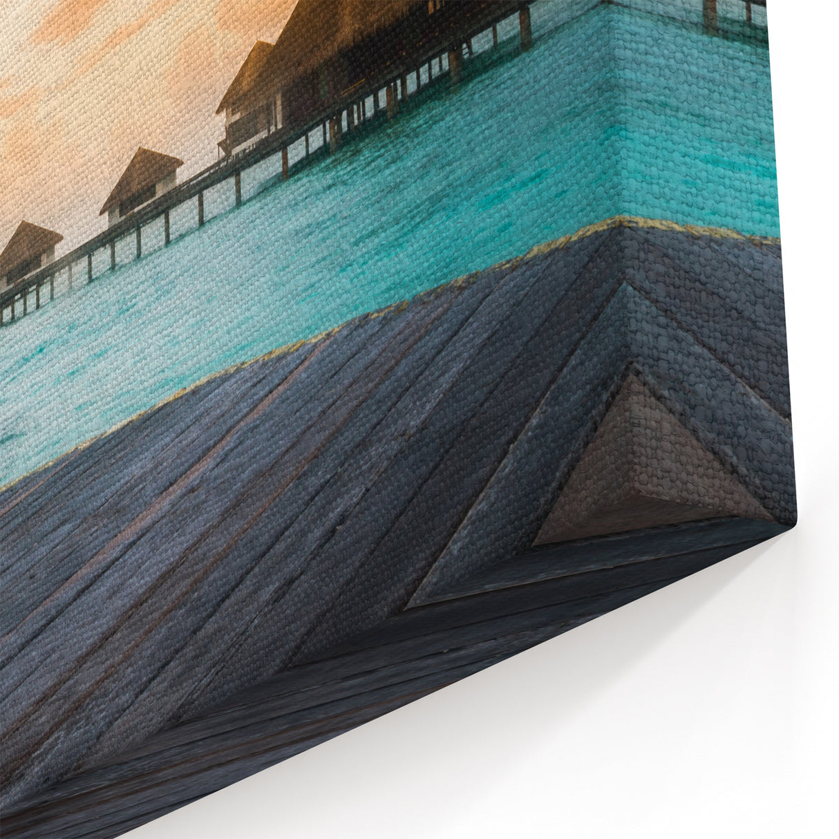 Overwater Bungalows Print - Serene Bora Bora Art