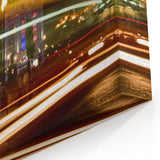 London Street Scenes - Piccadilly Circus Canvas with Nighttime Energy