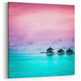 Vibrant Bora Bora Sunset Art - Overwater Bungalow Print