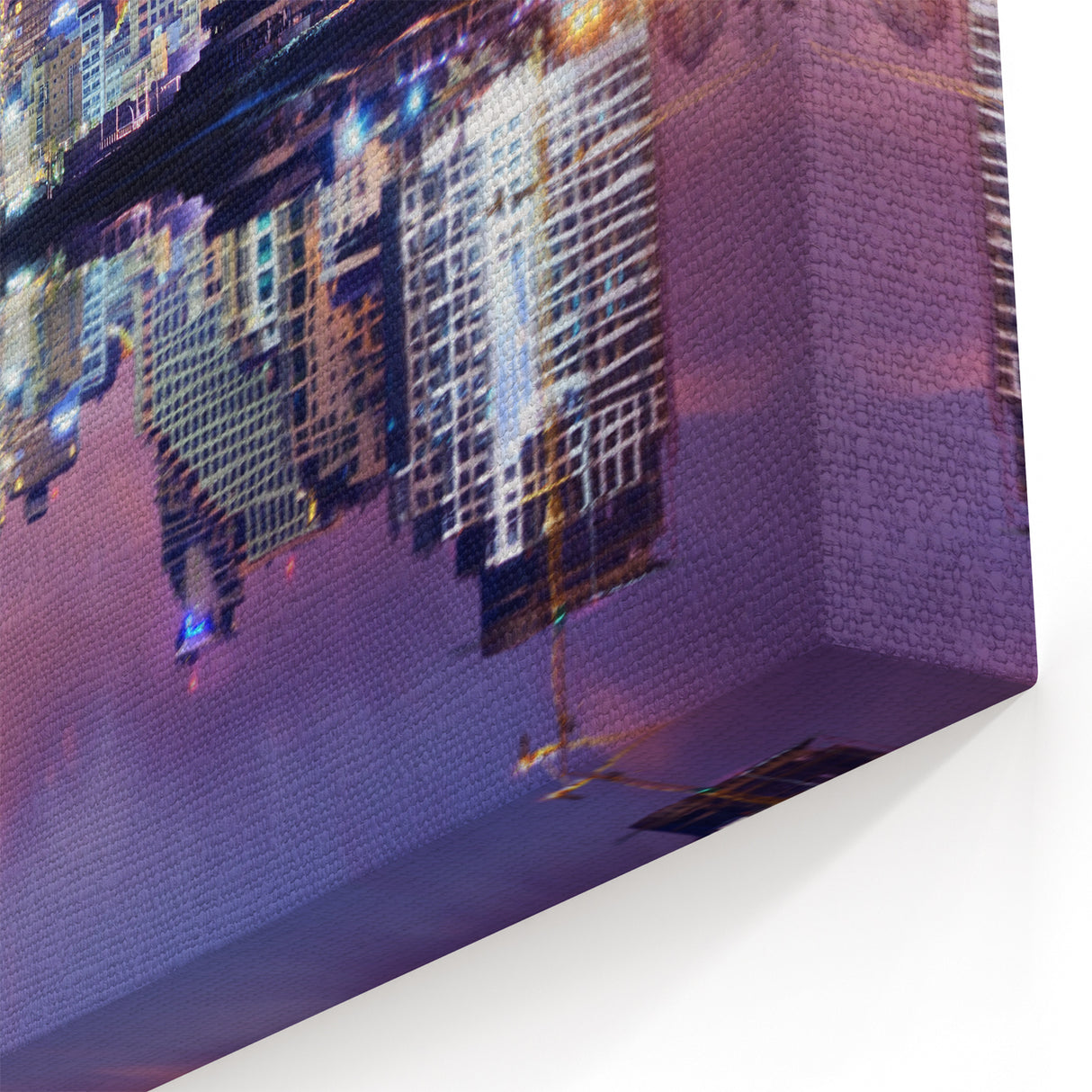 Unique Tel Aviv Cityscape Art Print - Night Reflection of Skyline