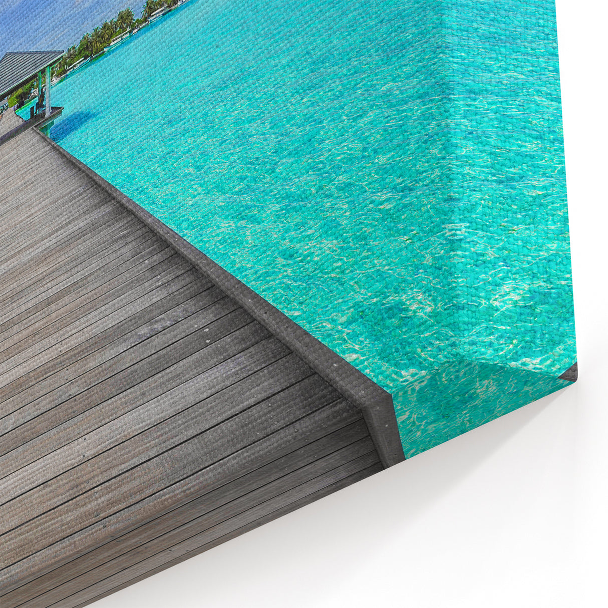 Crystal Waters Bora Bora Pier - Tropical Island Print