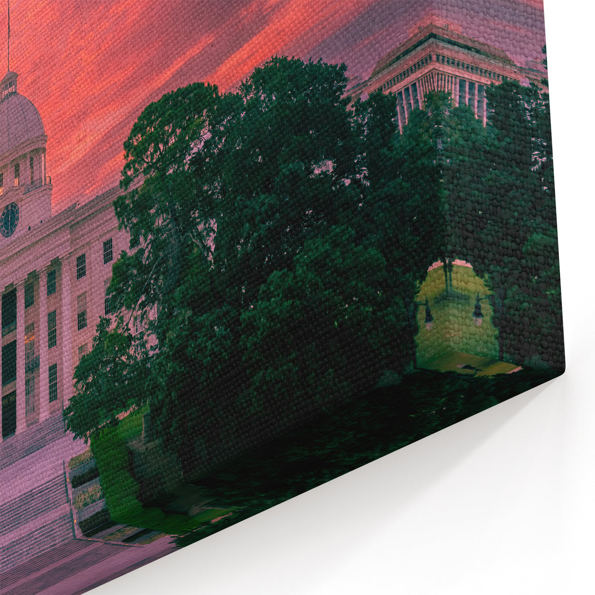 Alabama Landscape Prints Capitol Sunset – Majestic Southern Architecture Art