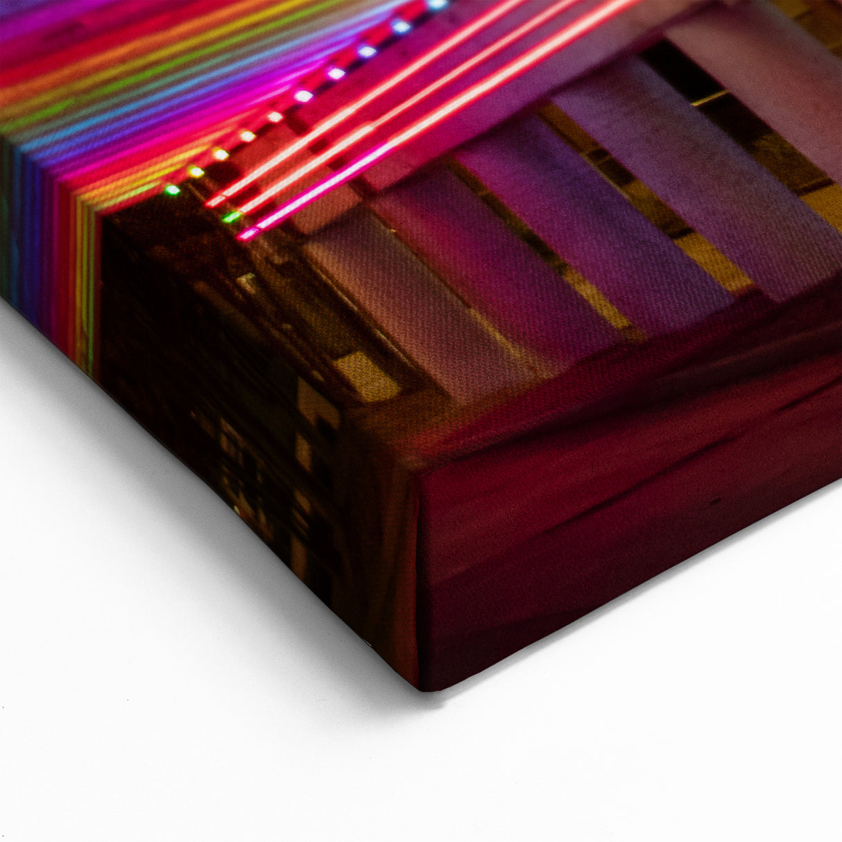 Alabama Cityscape Art Neon Lights Underpass – Vibrant Urban Wall Art