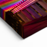 Alabama Cityscape Art Neon Lights Underpass – Vibrant Urban Wall Art