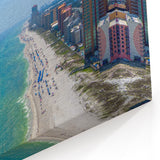 Alabama Landscape Prints Coastal City View – Scenic Beach Cityscape Art