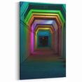 Alabama Wall Art Colorful Tunnel Lights – Bold and Vibrant Urban Art Print