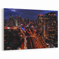 Night Cityscape of Tel Aviv - Vibrant Skyline Wall Art Print