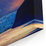 Scenic Alaska Wall Art - Glaciers and Sunset Mountains Landscape Print