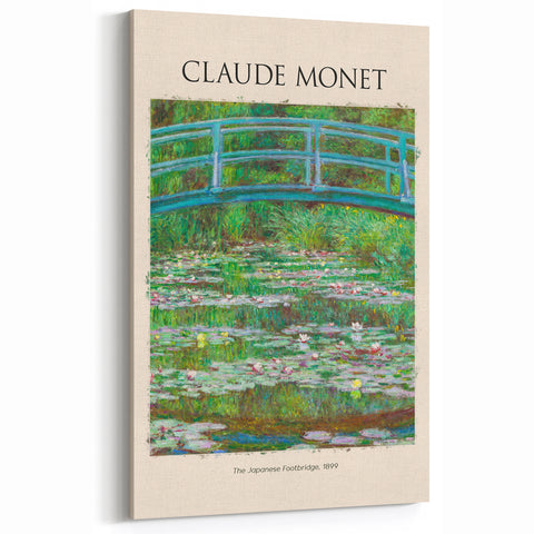 Claude Monet Wall Art - The Japanese Footbridge, 1899 Canvas Print