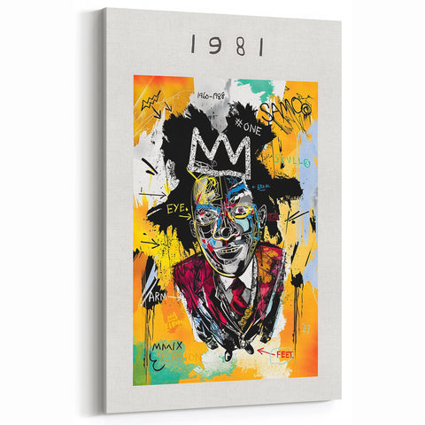 Jean-Michel Basquiat Prints | Contemporary Basquiat Graffiti Canvas Art