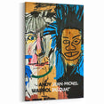 Contemporary Basquiat and Warhol Prints Avant-Garde Graffiti Art Canvas