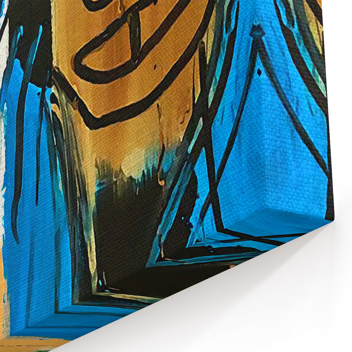 Contemporary Basquiat and Warhol Prints Avant-Garde Graffiti Art Canvas