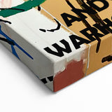 Contemporary Basquiat and Warhol Prints Avant-Garde Graffiti Art Canvas