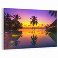 Bora Bora Sunset Canvas Print - Tropical Paradise Art