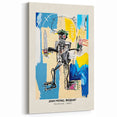 Basquiat Wall Art: Contemporary Basquiat Canvas Featuring Iconic Warrior, 1982