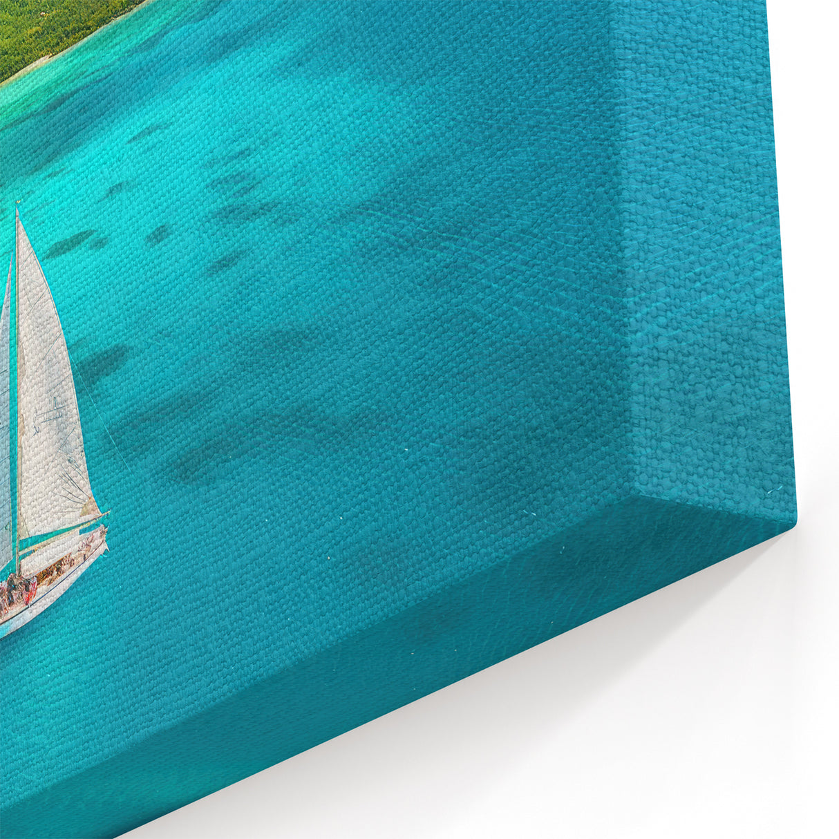 Bora Bora Sailing Adventure Canvas - Island Landscape Art