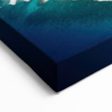 Aerial View of Bora Bora - Exotic Island Canvas Art