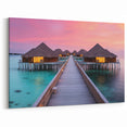 Bora Bora Overwater Bungalows Canvas - Serene Ocean Art
