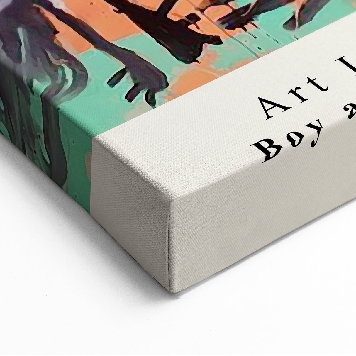 Basquiat Wall Art - Jean-Michel Basquiat Prints - Boy and Dog Canvas Decor