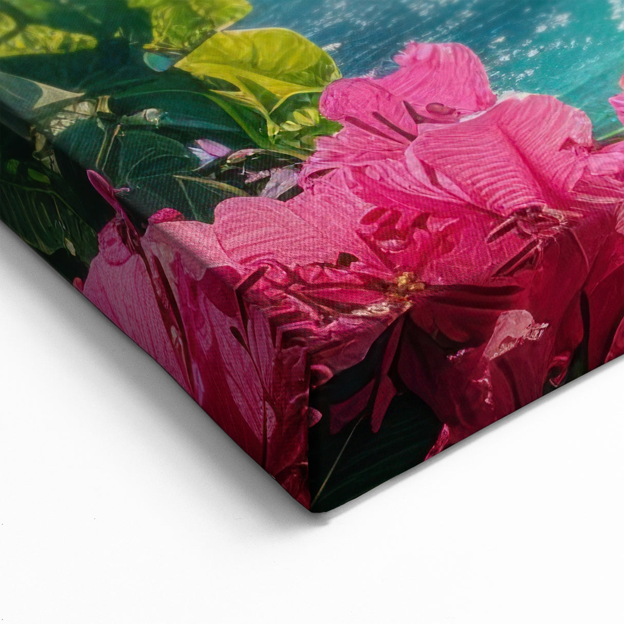 Tropical Beach Paradise Canvas - Vibrant Bora Bora Art