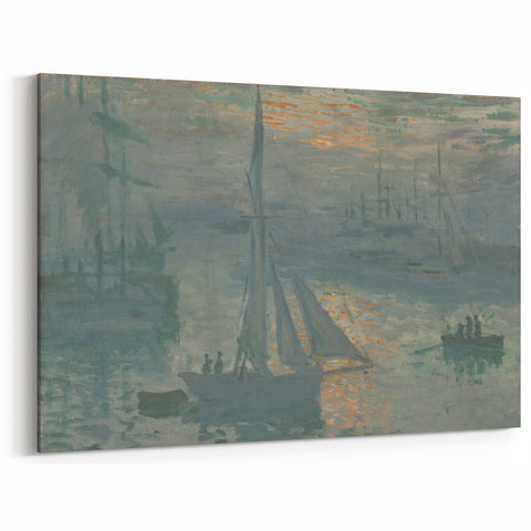 Claude Monet Wall Art - Impression, Sunrise, 1872 Canvas Print