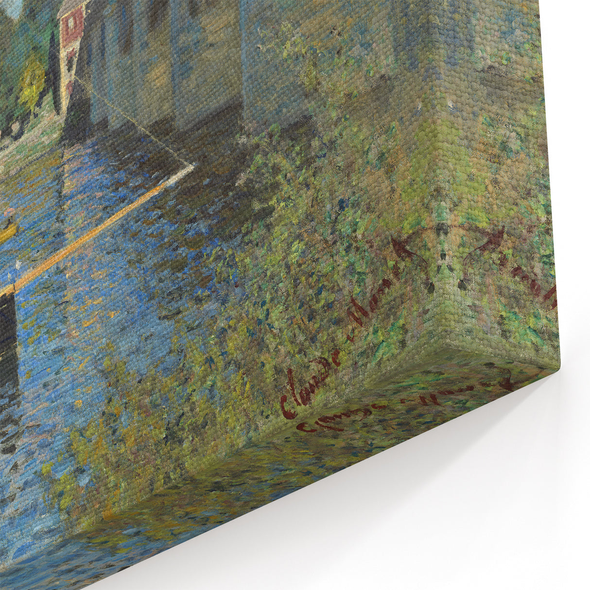 Claude Monet Wall Art - The Bridge at Argenteuil, 1874 Canvas Print