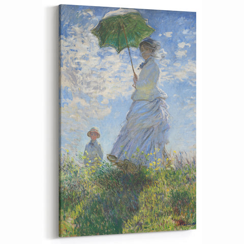 Claude Monet Wall Art - Woman with a Parasol, 1875 Canvas Print