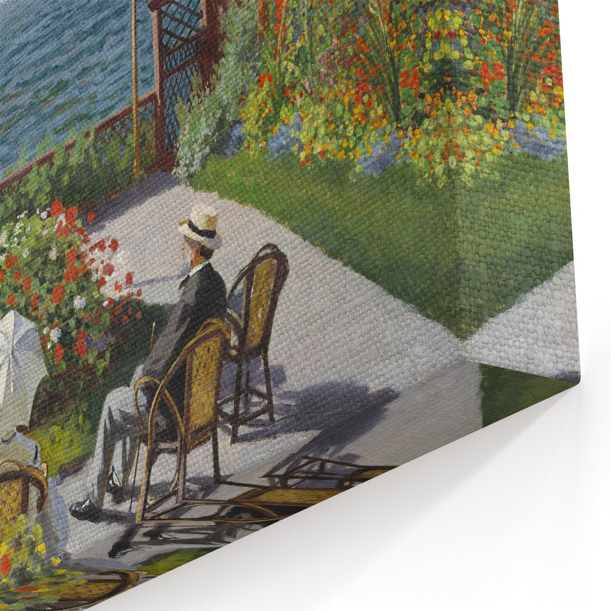 Claude Monet Wall Art - Garden at Sainte-Adresse, 1867 Canvas Print