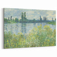 Claude Monet Wall Art - Banks of the Seine at Vétheuil, 1880 Canvas Print