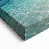 Solitary Palm Beach Canvas - Pristine Bora Bora Art