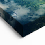 Bora Bora Aerial Majesty Canvas - Dramatic Skyline Art