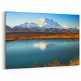 Denali Alaska Wall Art - Mountain and Lake Landscape Wilderness Print