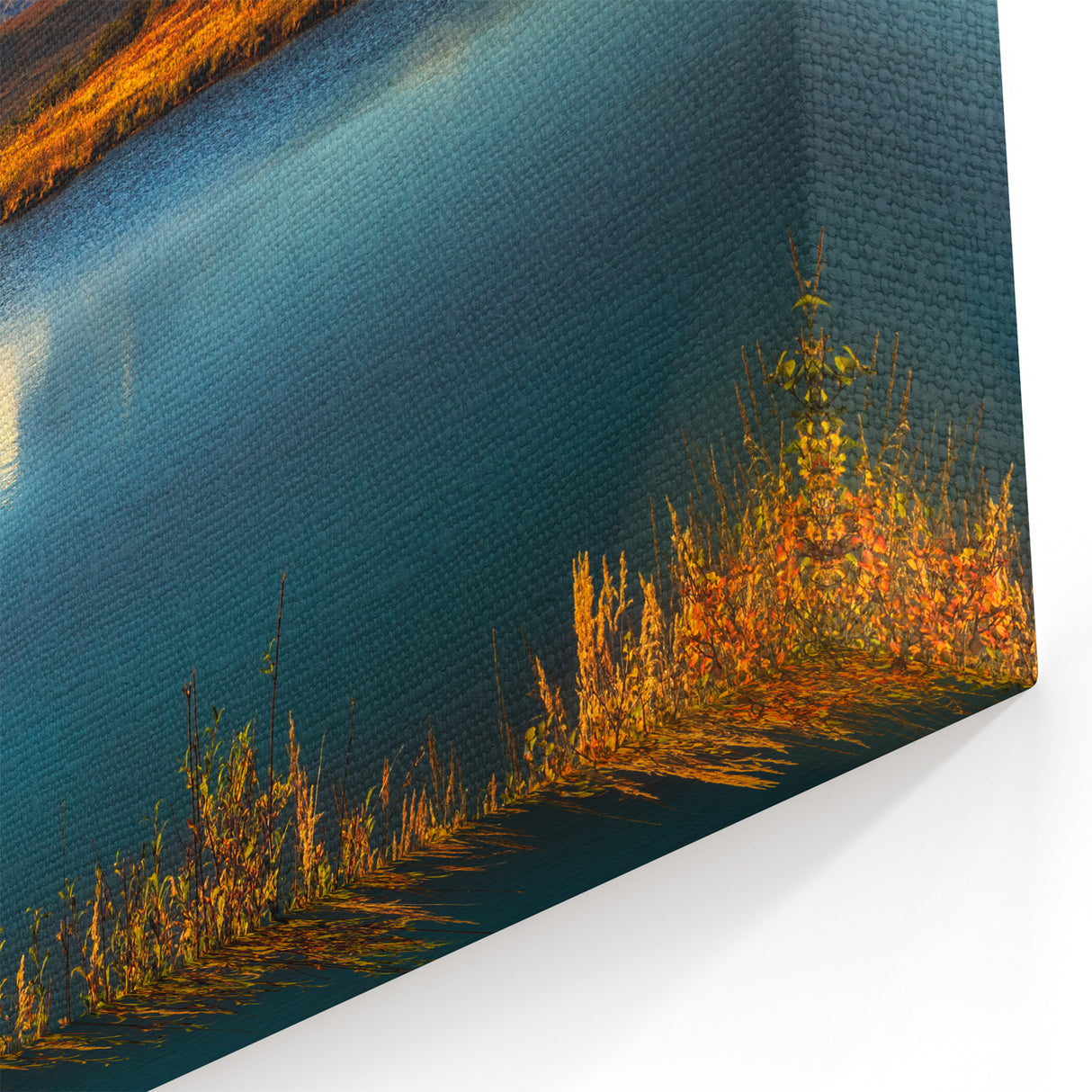 Denali Alaska Wall Art - Mountain and Lake Landscape Wilderness Print