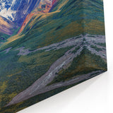 Alaska Mountain Landscape Wall Art - Majestic Peaks and Lush Valleys Print