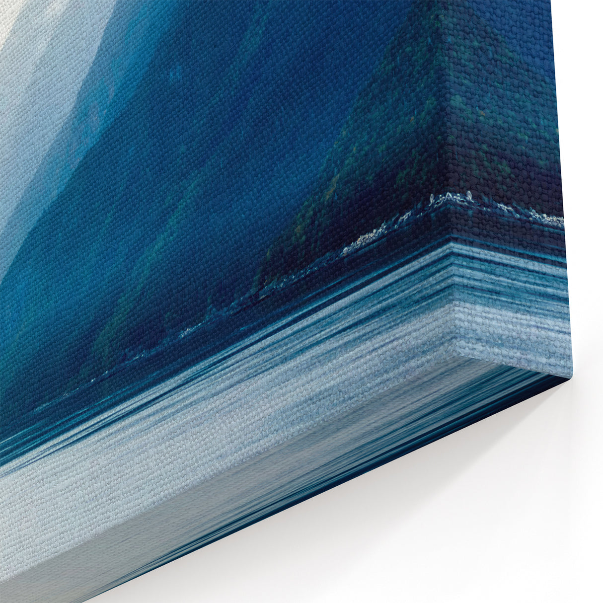 Misty Alaska Wall Art - Serene Mountain Ranges and Calm Waters Landscape