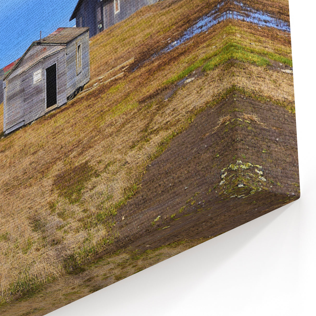 Rustic Alaska Wall Art - Remote Cabins and Frozen Tundra Wilderness Print