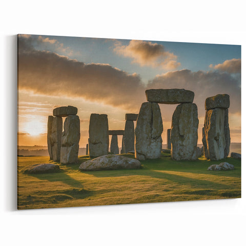 Stonehenge Canvas Prints - Historic England Sunset Landscape