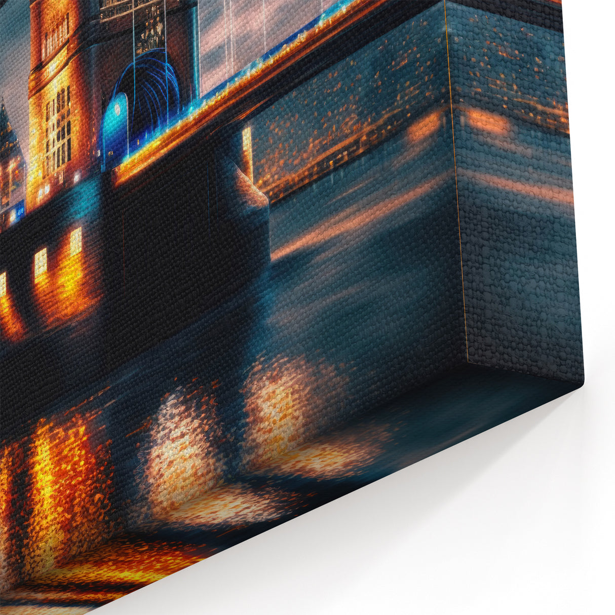 Thames Canvas Prints - Tower Bridge in Electric Night Lights