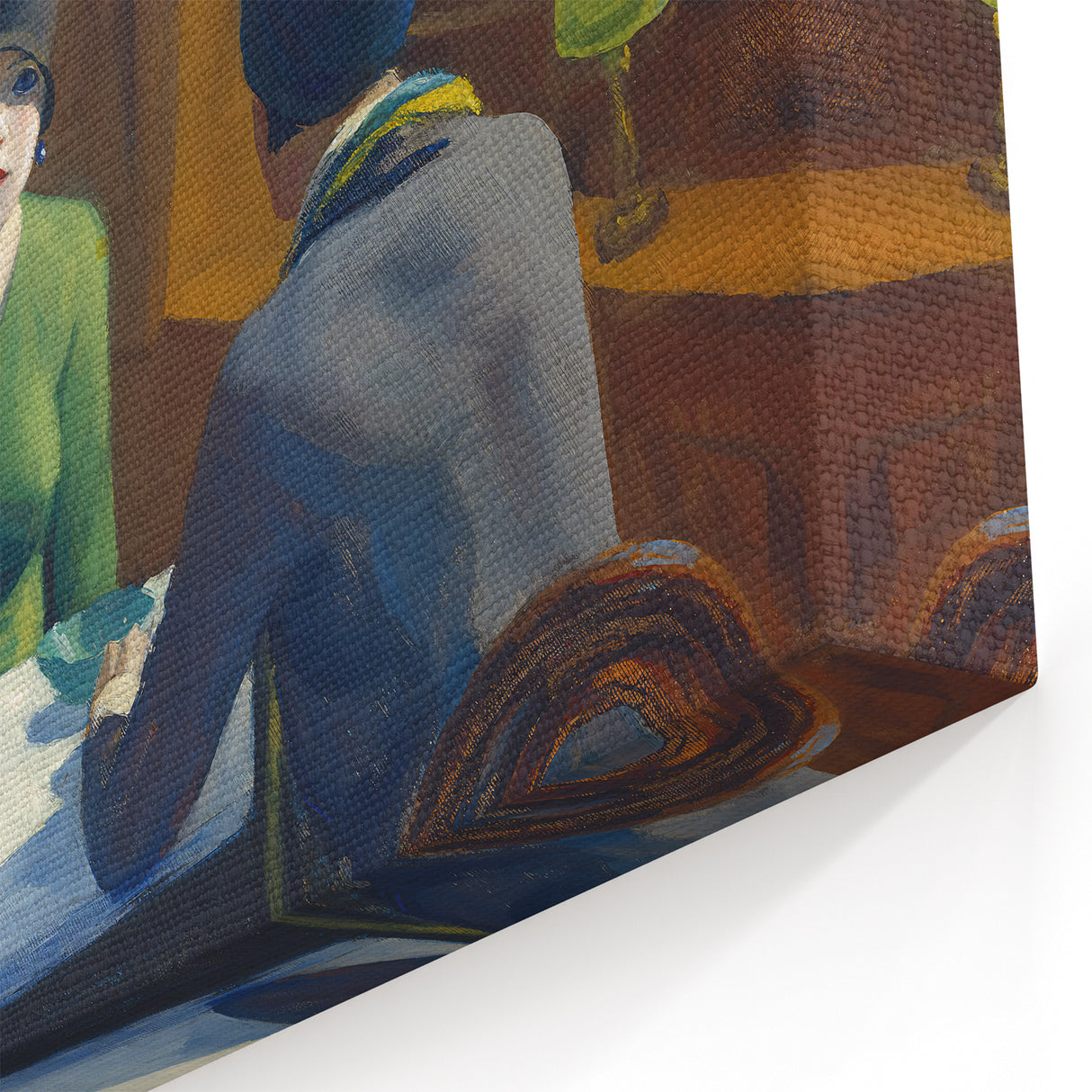 Edward Hopper Art - Chop Suey 1929 - Iconic Hopper Canvas Wall Art