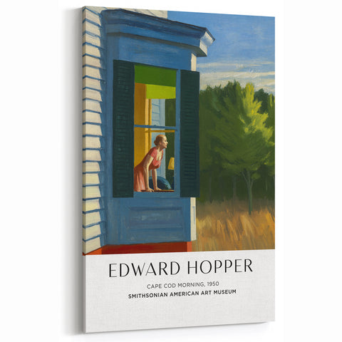 Edward Hopper Art - Cape Cod Morning 1950 - Hopper Canvas Wall Art