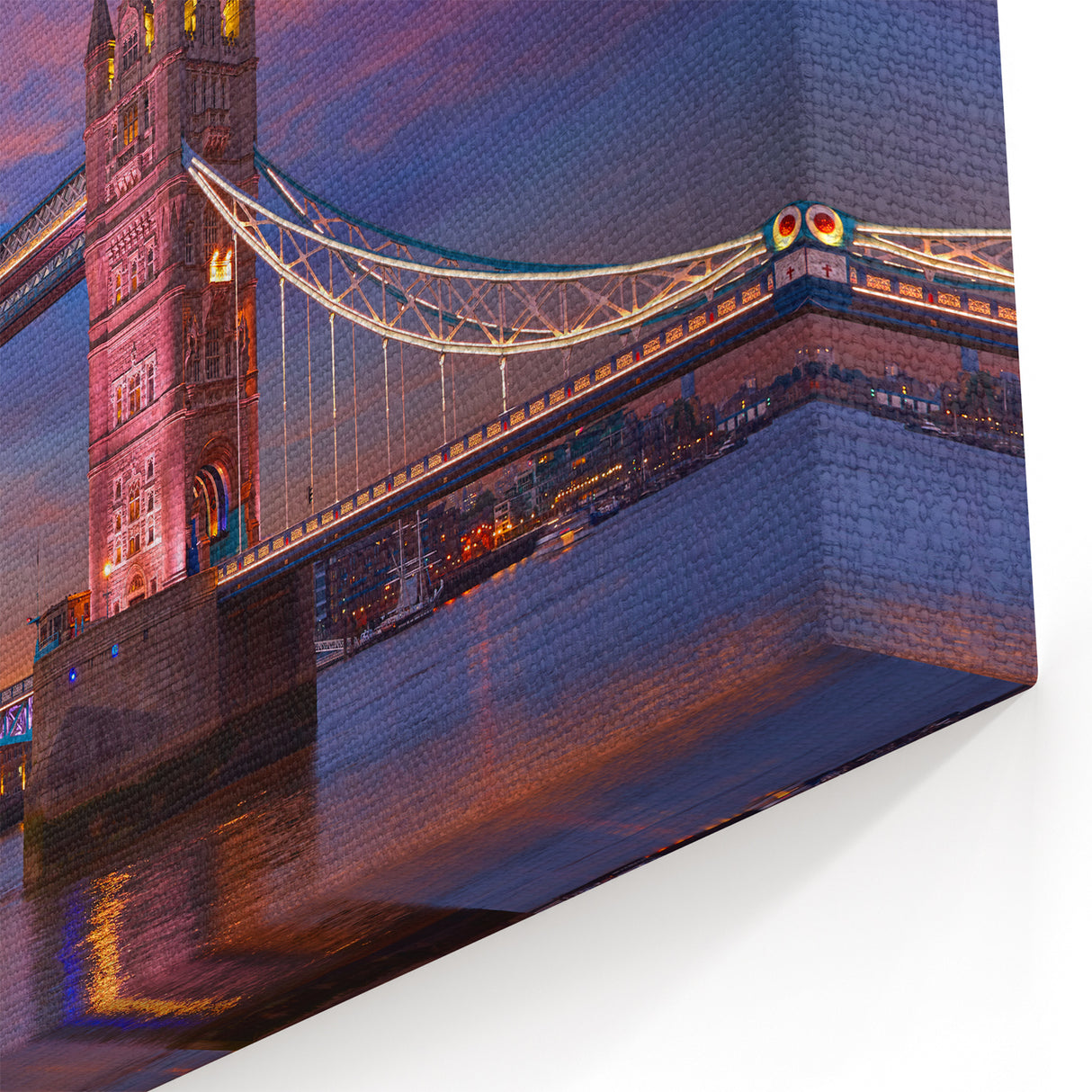 Tower Bridge Canvas - Sunset Over London's Historic Landmark