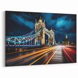 Tower Bridge Canvas - Dynamic London Lights and Night Sky