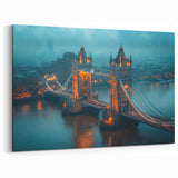 Tower Bridge Art - London Landmark in Misty Morning Atmosphere