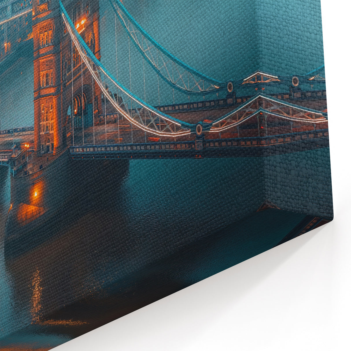 Tower Bridge Art - London Landmark in Misty Morning Atmosphere